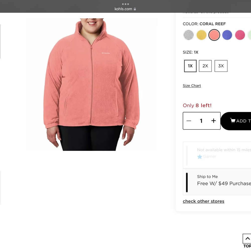 Columbia Coral Reef Full-Zip Fleece Jacket